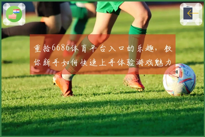 重拾6686体育平台入口的乐趣，教你新手如何快速上手体验游戏魅力